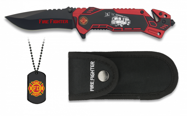 Navaja Albainox F.FIGHTER. Con chapa