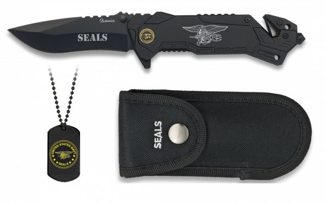 Navaja Albainox SEALS. Con chapa. H 8.1