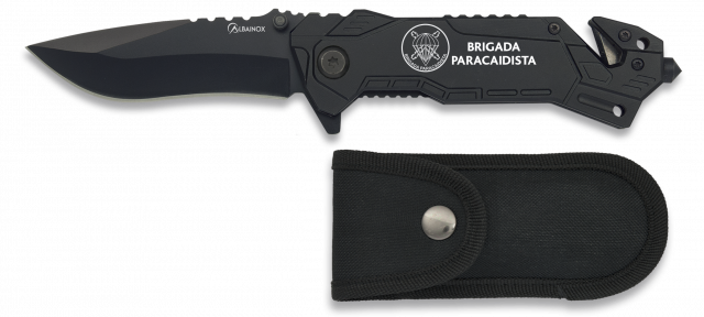 Navaja albainox negra. Hoja  7.8