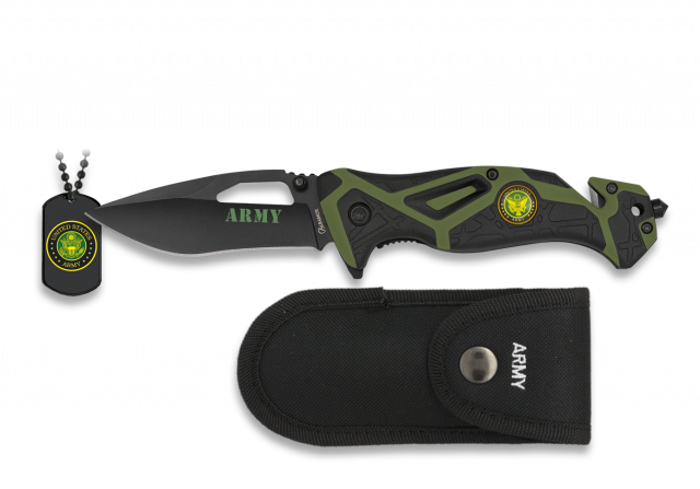 Navaja Albainox FOS seguridad Army. 8.4