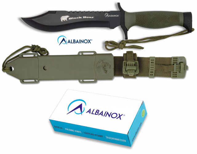 Cuchillo ALBAINOX TACTICO.C/Funda.18.3cm