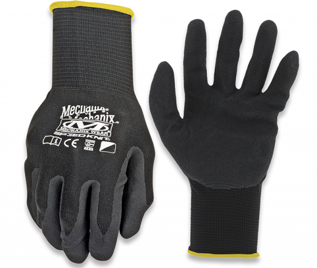 Guantes Mechanix Knit Nitrile Negro SM/M