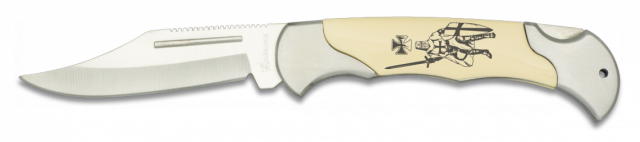 Navaja albainox. Templario. Hoja  8cm