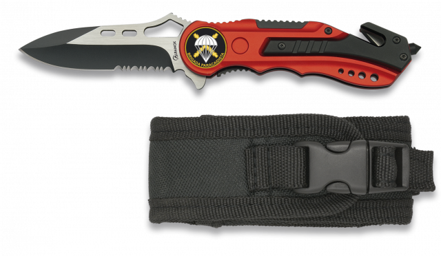 Navaja Albainox roja. sierra. Funda. 6.5 Navaja Albainox roja. sierra. Funda. 6.5