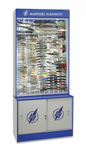 Vitrina Albainox EVO con luz y cierre