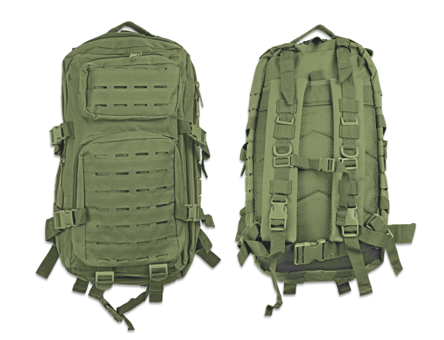 Mochila Barbaric verde 30 L Laser Cut