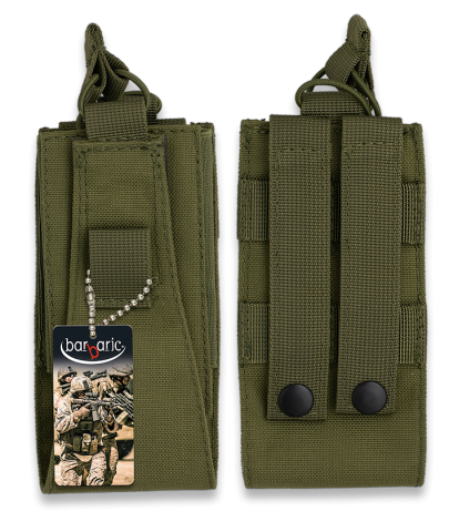 Funda walkie talkie Barbaric verde Molle