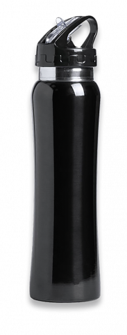 Bidon negro 800 ml facil apertura