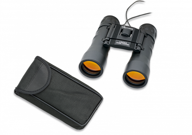 Binocular 16x32  lente Ruby. Color negro