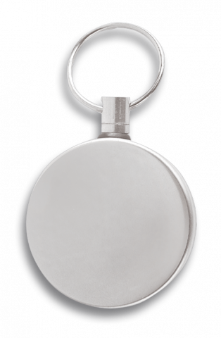 Llavero acero extensible.Cromado. 70 cm