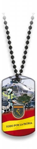 Placa con cadena de bolas GUARDIA CIVIL
