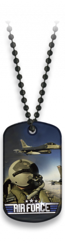 Placa con cadena de bolas AIR FORCE