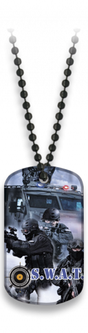 Placa con cadena de bolas S.W.A.T
