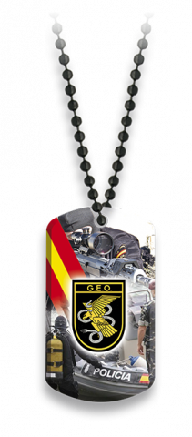 Placa con cadena de bolas  GEO