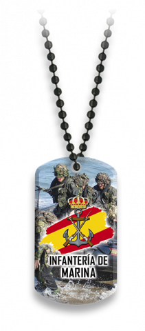 Placa con cadena de bolas Infanteria de