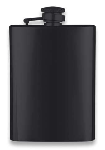 Petaca Inox Negra  8 OZ  ALBAINOX