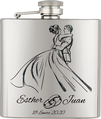 Petaca inox. Capacidad  6 OZ  ALBAINOX