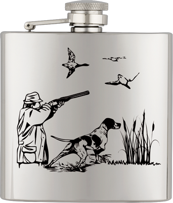 Petaca inox. Capacidad  6 OZ  ALBAINOX