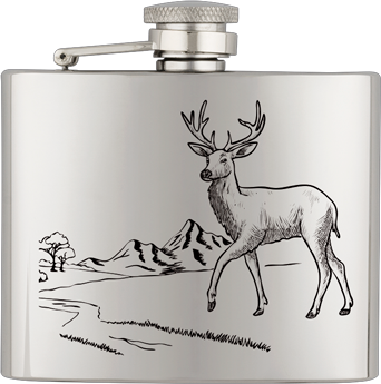 Petaca inox. Capacidad  4 OZ  ALBAINOX