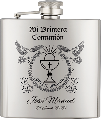 Petaca inox. Capacidad  6 OZ  ALBAINOX