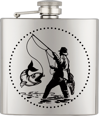 Petaca inox. Capacidad  6 OZ  ALBAINOX