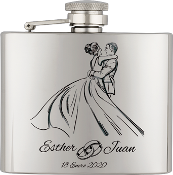 Petaca inox. Capacidad  4 OZ  ALBAINOX