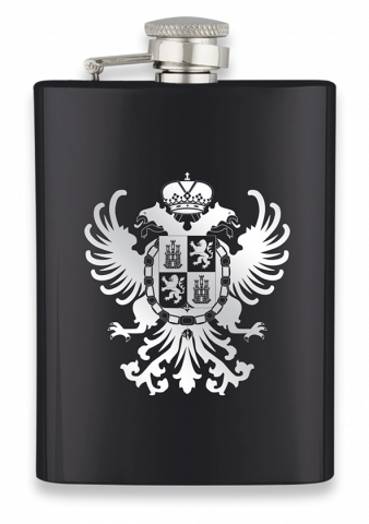 Petaca Inox Negra  8 OZ  ALBAINOX