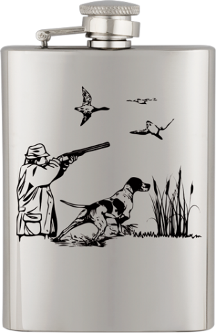 Petaca inox. Capacidad  8 OZ  ALBAINOX