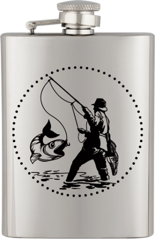 Petaca inox. Capacidad  8 OZ  ALBAINOX