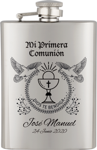 Petaca inox. Capacidad  8 OZ  ALBAINOX