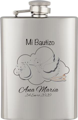 Petaca inox. Capacidad  8 OZ  ALBAINOX