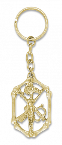 Llavero HUESO CRISTO LEGION ORO