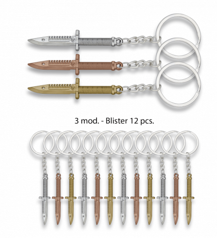 Llavero Cuchillo Bl�ster 12 pzs
