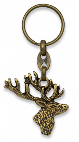 Llavero oro viejo ciervo Llavero oro viejo ciervo