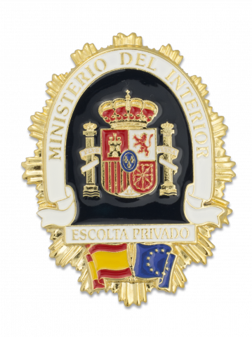 Chapa Cartera ESCOLTA PRIVADA