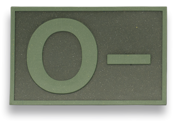 Parche goma ( 0 - ) Verde. (5.4 x3.4cm)