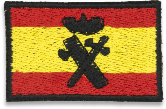 Bandera Bordada Espa�a con Logo G. CIVIL