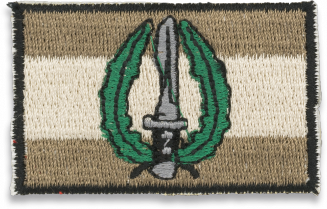 Bandera Espa�a gris con logo MOE