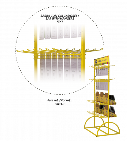 Accesorio expositor 90148. ( 4 ganchos)