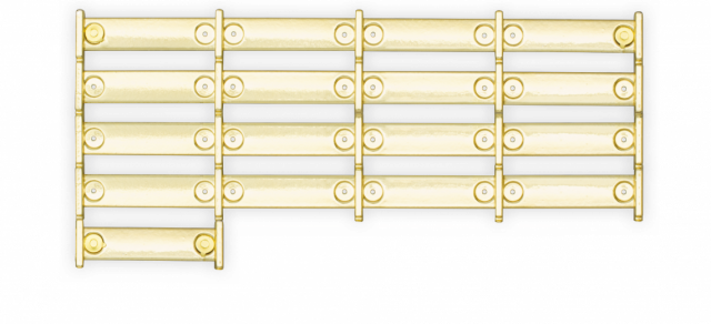 Armazon pasador diario 17 hueco plastico