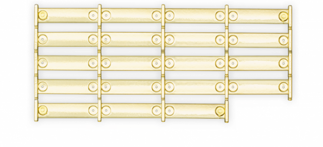 Armazon pasador diario 19 hueco plastico