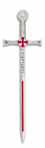 Espada zinc Templaria. 17.4 cm.TOLE10