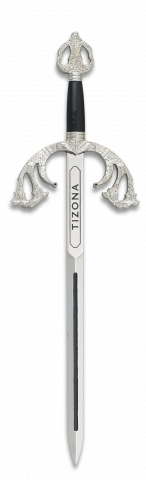 Espada zinc TIZONA. 18 cm.TOLE10
