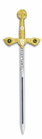 Espada zinc Templaria. 17.4 cm.TOLE10
