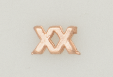 Numeral policia Navaja pasador XX