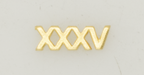 Numeral Policia Navaja Pasador XXXV