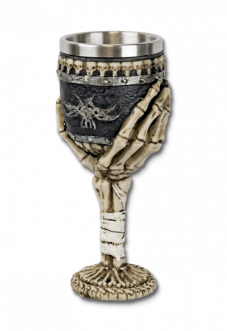Copa decoración mano esqueleto 20 cm