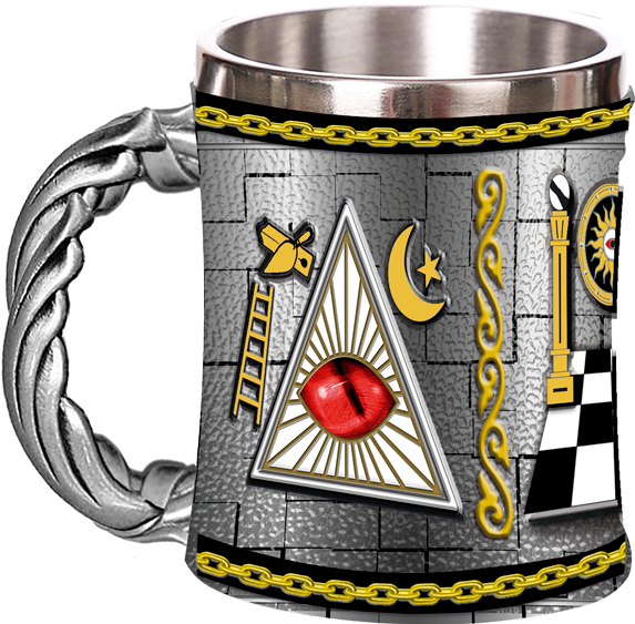 Taza resina Masones