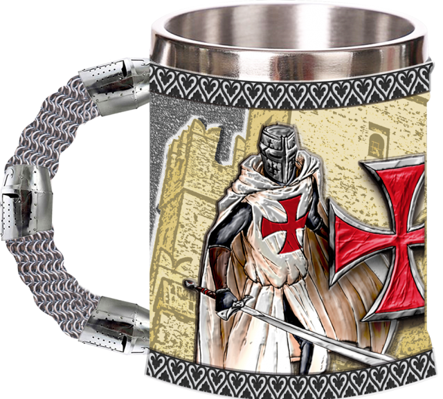Taza resina templaria Knight