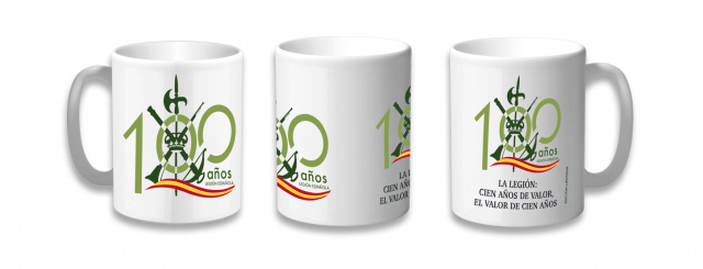 Taza cer�mica Legi�n centenario